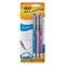 Bic Atlantis Original Retractable Ball Pens - Comfort, 1.2 mm Tip, Set of 3 Fashion Colors